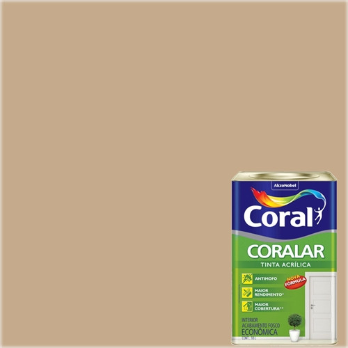 Tinta Coralar Econômica Acrílica Fosco Camurça 18L - Coral