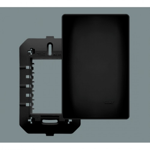 Placa Cega Habitat com Suporte Black 4x2 - Fame 