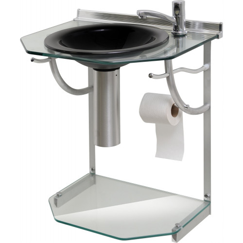 Lavabo Cris Glass Onix 55cm 943 - Cris-Metal