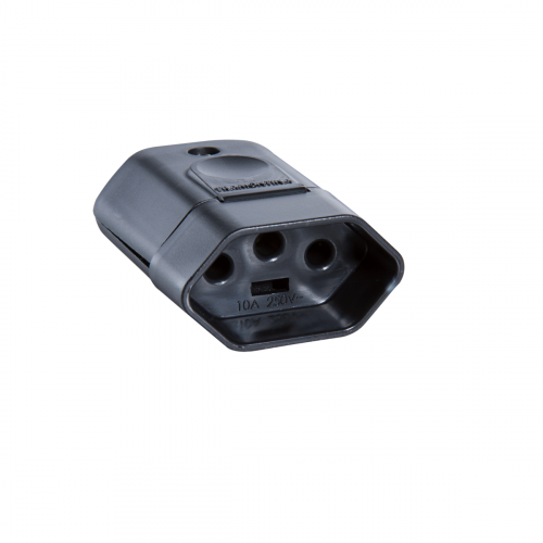 Plug Fêmea Bipolar Preto 10a 57403/053 - Tramontina 
