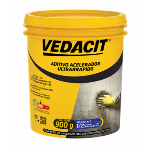 Aditivo Acelerador Ultrarrápido 900g - Vedacit