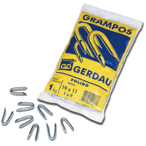 Grampo Galv 1x9 19x11 - Gerdau 