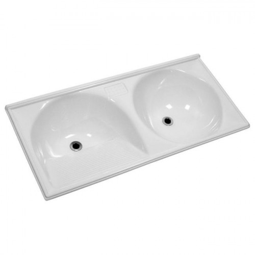 Tanque Marmofibra Branco 120x60cm - Decoralita