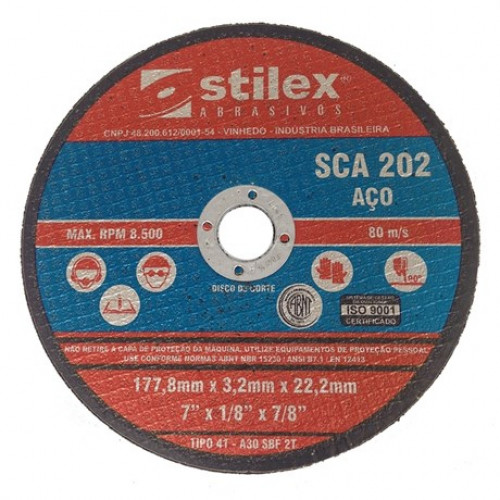 Disco De Corte Metais 7x1/8x7/8 - Stilex 