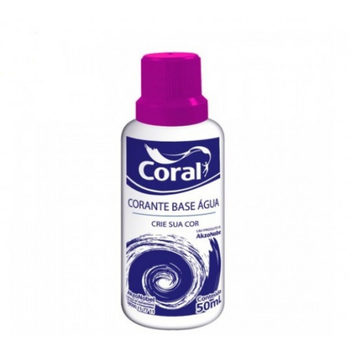 Corante Líquido Base de Água Cor Violeta 50ml - Coral