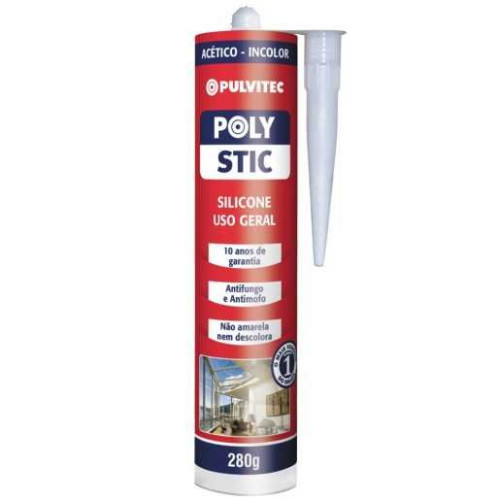 Adesivo Vedante Transparente Polystic 280g - Pulvitec