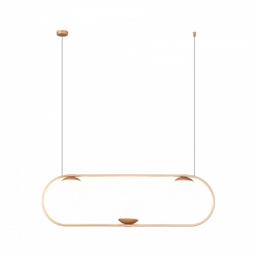 Pendente Sole Oval Triplo Alternado 82x24cm 6113 - Metaldomado