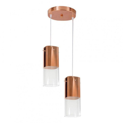 Pendente Mirage 1/2 Cobre 2 Luzes - Llum