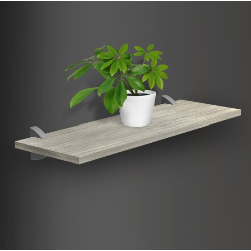 Prateleira Concept Cor Concreto 20x60cm - Prat-k