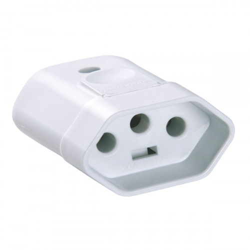 Plug Fêmea 2p+T 10A Branco 57402/053 - Tramontina    