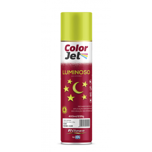 Tinta Luminescente Rosa Choque 400ml - Color Jet
