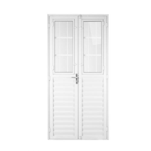 Porta Br Postigo 2 folhas Vl 100x210-Aluvid