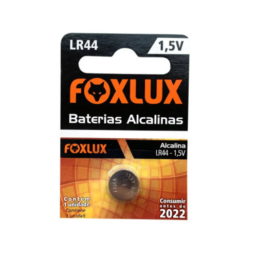 Bateria Alcalina LR44 1,5V - Foxlux