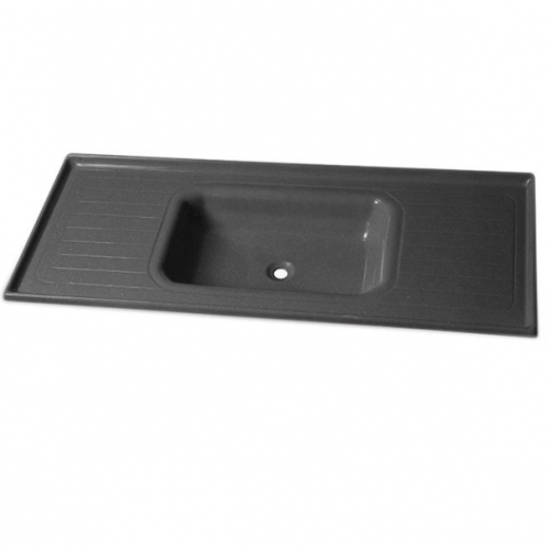 Pia Granito Sintético Cinza Premium 150x50cm - Bella Pia