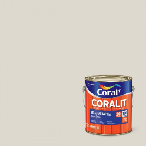 Tinta Esmalte Coralit Secagem Rápida Sintético Brilhante Gelo 3,6L - Coral