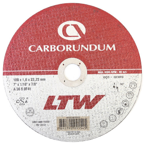 Disco de Corte Ltw 254x3,2x25,40 - Carborundum
