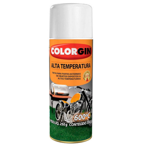 Tinta Spray Alta Temperatura Branco 350ml 5724 - Colorgin