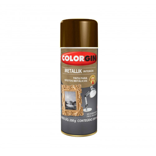  Tinta Spray Metallik Bronze 350ml 55 - Colorgin