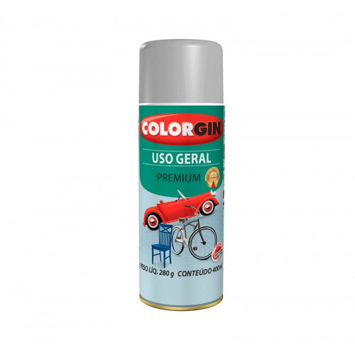  Tinta Spray Uso Geral Alumínio P/ Rodas 400ml 55001 - Colorgin