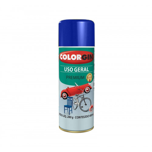 Tinta Spray Uso Geral Azul Colonial 400ml 55071 - Colorgin