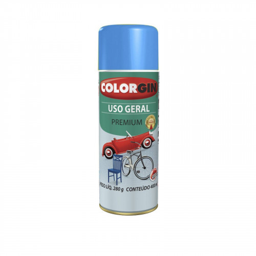 Tinta Spray Uso Geral Azul Medio 400ml 55101 - Colorgin