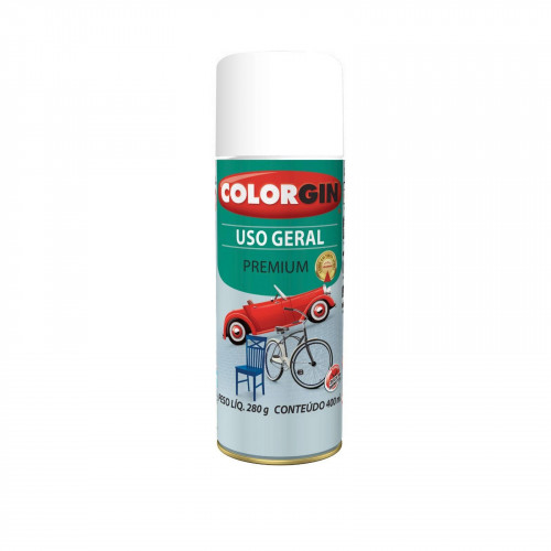 Tinta Spray Uso Geral Branco Intenso Fosco 400ml 54011 - Colorgin