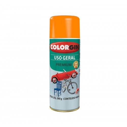 Tinta Spray Uso Geral Laranja 400ml 54023 - Colorgin