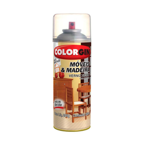 Spray Verniz Moveis E Madeira Natural Brilhante 350ml - Colorgin