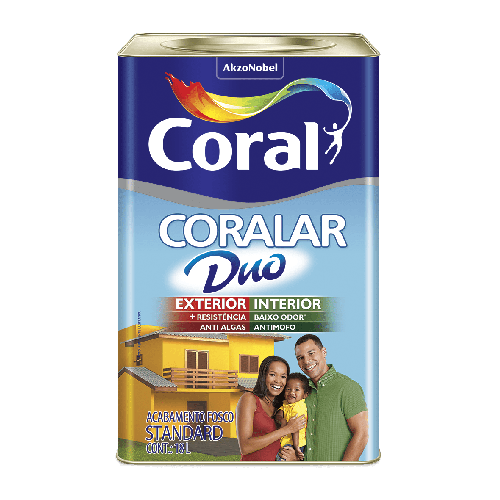 Tinta Acrílica Coralar Duo Areia 18L - Coral