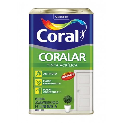 Tinta Coralar Econômica Acrílica Fosca Orquídea 18L - Coral