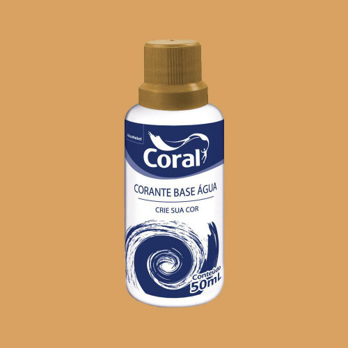 Corante Líquido Base de Água Cor Ocre 50ml - Coral