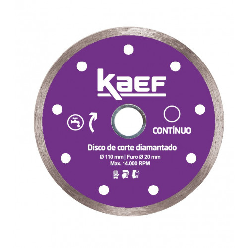 Disco Diamantado Contínuo 110mm - Kaef