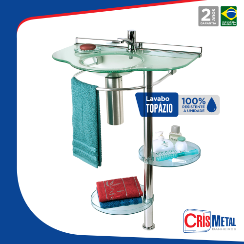 Lavabo Cris Mold Topazio 70cm 941 - Cris-Metal