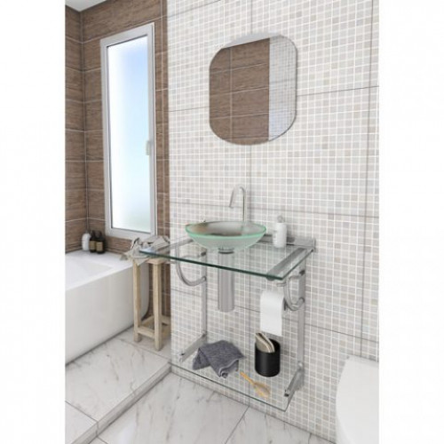 Lavabo com Cuba Cris Space 62,5cm 947 - Cris-Metal