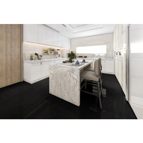 Porcelanato Nero-73 Polido 73x73 A - Delta