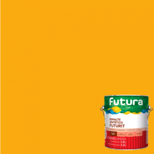 Futurit Esmalte Sintético Brilhante Cor Amarelo Segurança 3,6L - Futura