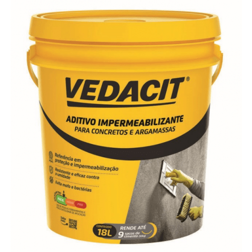 Impermeabilizante para Concretos e Argamassas 18L - Vedacit