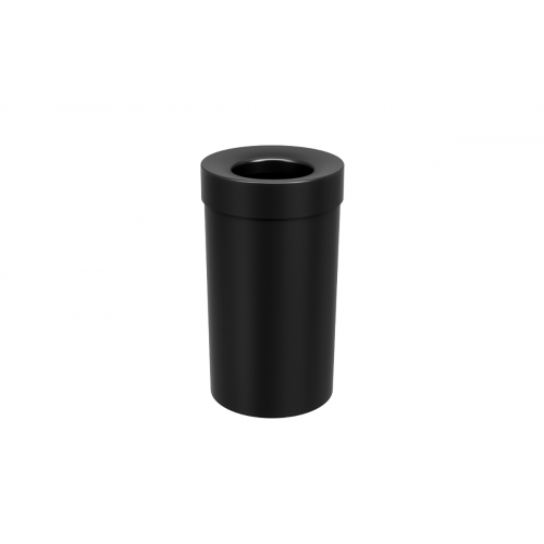 Lixeira com Aro 9L Preto - Coza