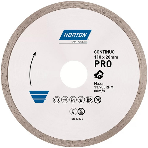  Disco Diam Pro Continuo 110x20mm - Norton