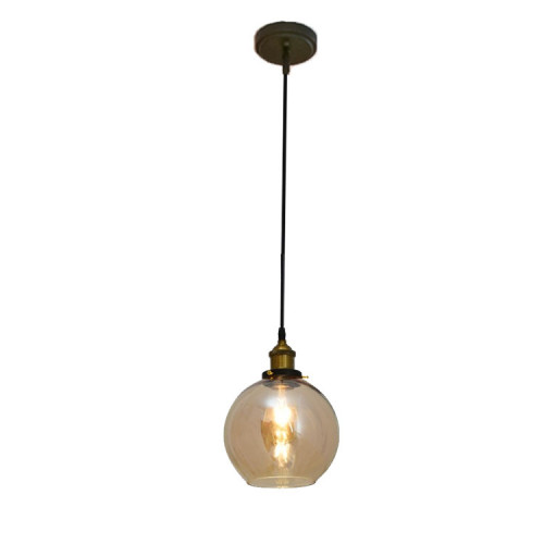 Pendente Vidro Cobre 1x20cm - Neotron