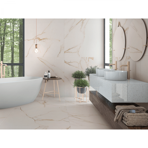 Porcelanato Polido Calacatta Gold HD A 101x101 - Elizabeth
