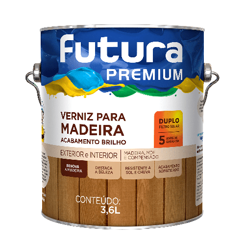  Verniz Protetor de Madeira Natural Dfs 3,6l - Futura
