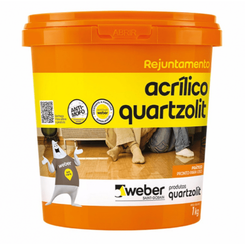 Rejunte Acrílico Branco 1kg - Quartzolit 