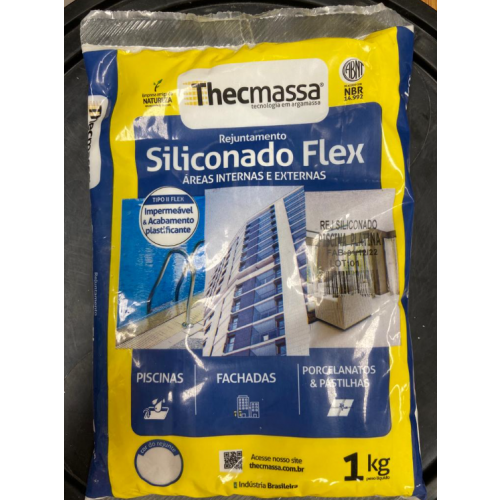 Rejunte Siliconado Piscina Azul 1KG - Thecmassa