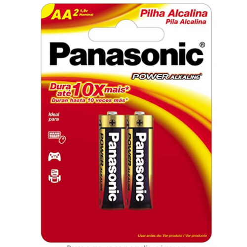 Pilha Power Pequena 2X1 AA - Panasonic