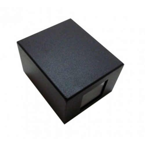 Arandela Quadrada Preta Kasse 5376.03 - Metaldomado
