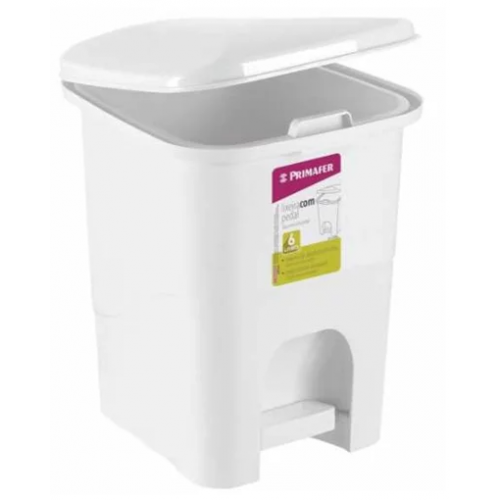 Lixeira Retangular 6L PR1016-2 - Primafer