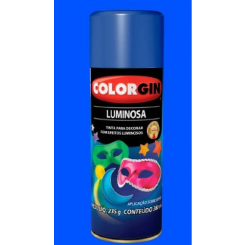 Tinta Spray Luminosa Azul 380ml 757 - Colorgin