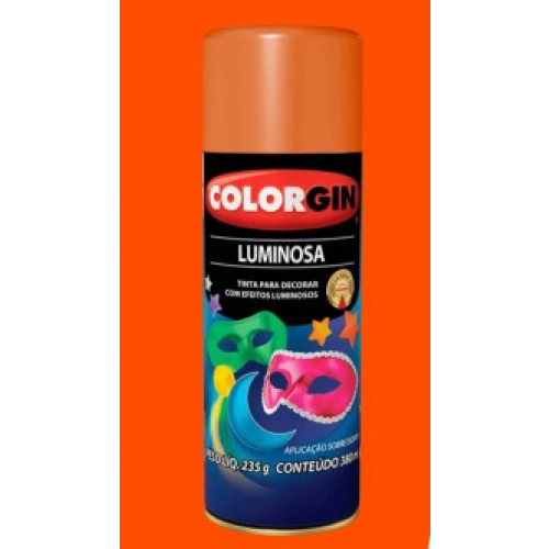 Tinta Spray Luminosa Laranja 380ml 759 - Colorgin