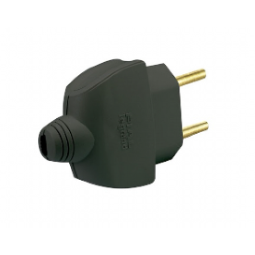 Plug Monobloco 2P Preto 615810 - Pial